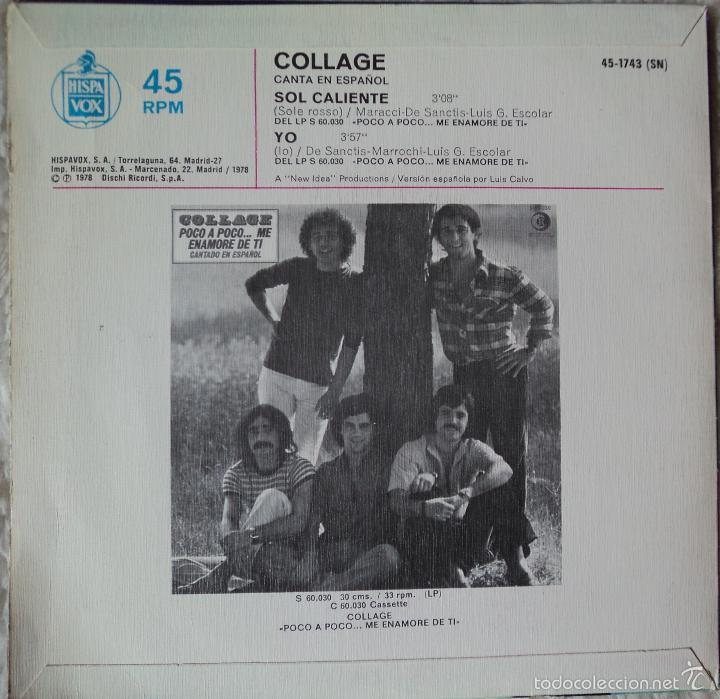 Discos de vinilo: Collage - Canta en Espa&ntilde;ol - Edici&oacute;n de 1978 de Espa&ntilde;a - Foto 2