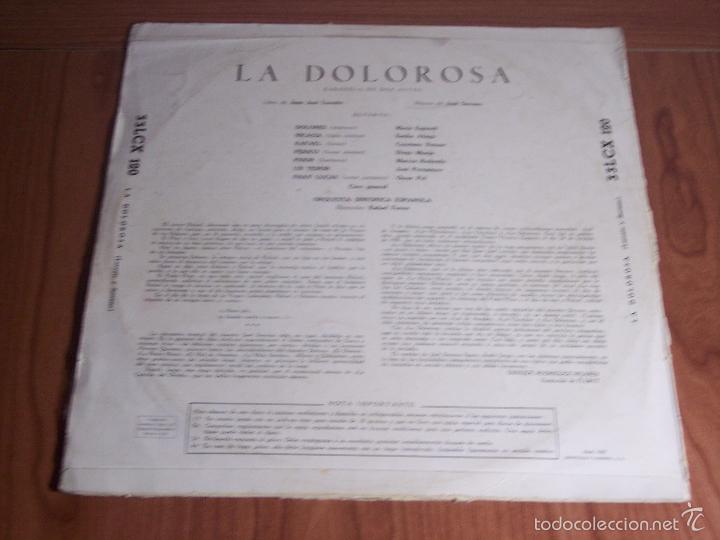 Discos de vinilo: LP LA DOLOROSA (J. SERRANO) REGAL 33LCX 120 - Foto 4