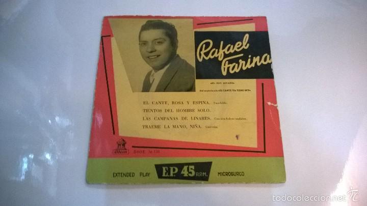 Discos de vinilo: Rafael Farina.El cante,rosa y espina.EP.ODEON. - Foto 1