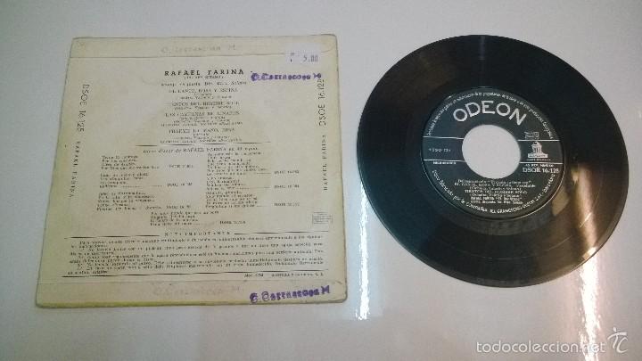 Discos de vinilo: Rafael Farina.El cante,rosa y espina.EP.ODEON. - Foto 2