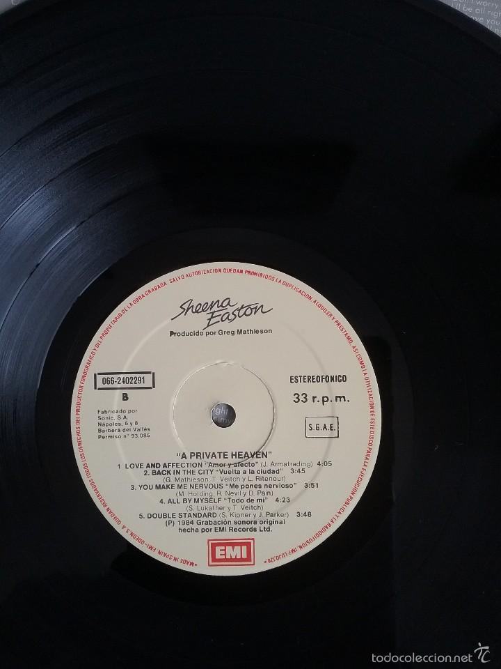 Discos de vinilo: SHEENA EASTON - A PRIVATE HEAVEN - Foto 5