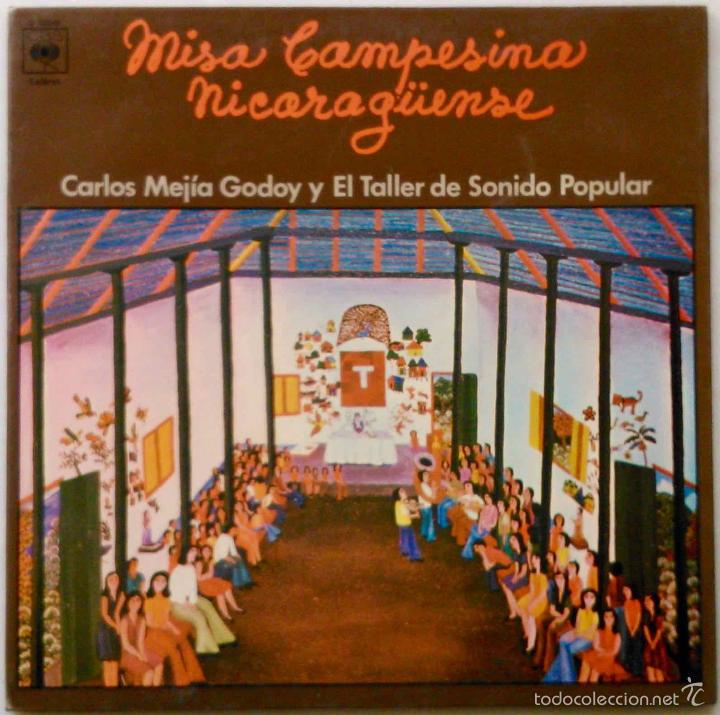 Vinyl records: CARLOS MEJ&Iacute;A GODOY Y EL TALLER DE SONIDO POPULAR,MISA CAMPESINA NICARAG&Uuml;ENSE.LP ESPA&Ntilde;A PORTADA DOBLE