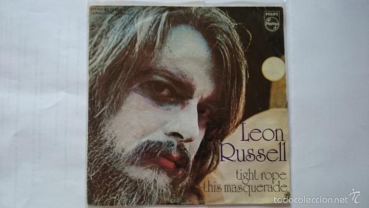 Discos de vinilo: LEON RUSSELL - TIGHT ROPE / THIS MASQUERADE (1972) - Foto 1
