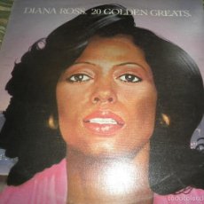 Discos de vinilo: DIANA ROSS - 20 GOLDEN GREATS LP - EDICION INGLESA - MOTOWN RECORDS 1979 - TEXTURED COVER -. Lote 55376392