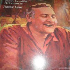 Discos de vinilo: FRANKIE LAINE - TWENTY INCREDIBLE PERFORMANCES DOBLE LP - ORIGINAL INGLES - PROBE 1973 MUY NUEVO(5). Lote 55381229