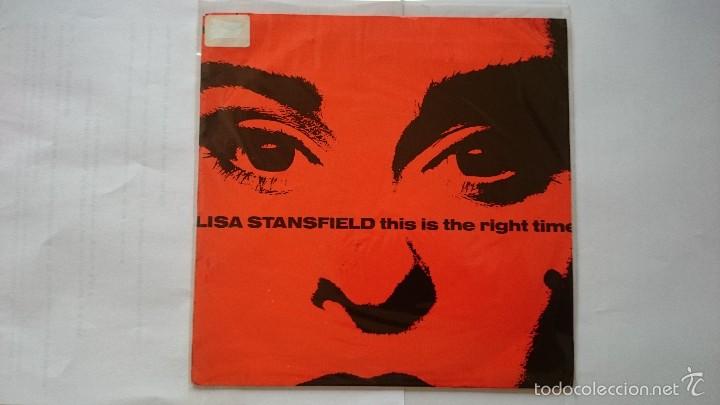 Discos de vinilo: LISA STANSFIELD - THIS IS RIGHT TIME / AFFECTION (1989) - Foto 1