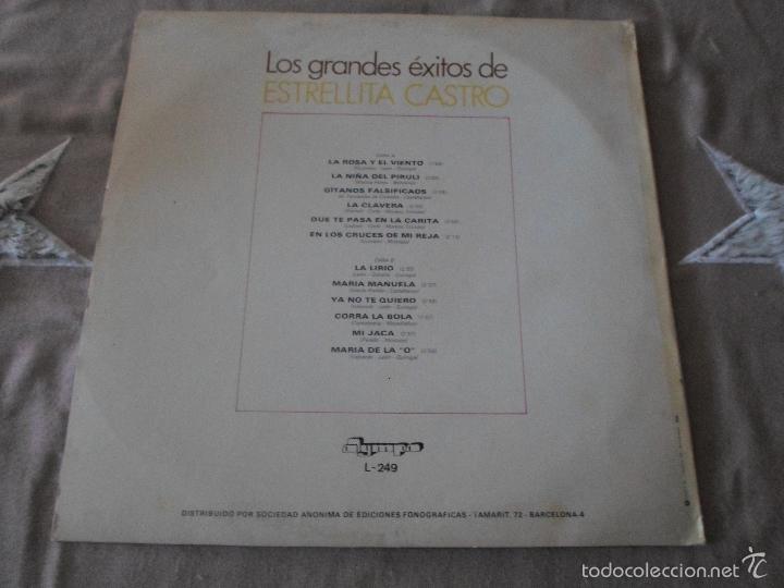 Discos de vinilo: ESTRELLITA CASTRO - LOS GRANDES EXITOS - Foto 2