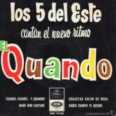 Discos de vinilo: 5 DEL ESTE, LOS, EP, CUANDO, CUANDO ... Y ¡QUANDO! + 3, AÑO 1965