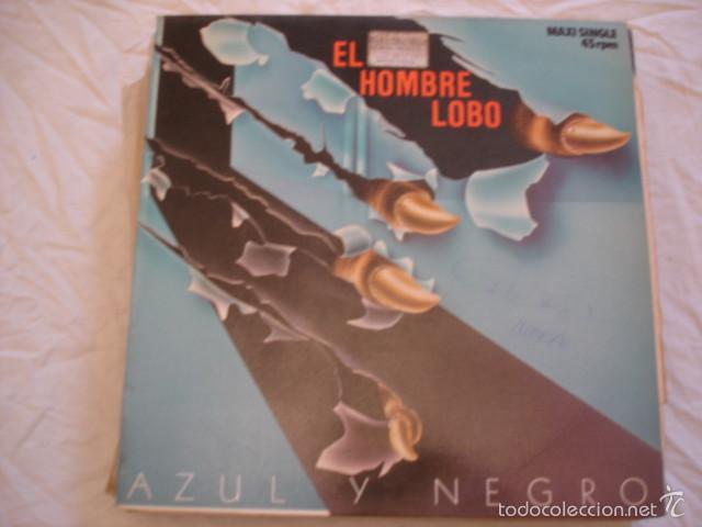 Discos de vinilo: Azul Y Negro   El Hombre Lobo - Foto 1