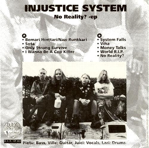 Discos de vinilo: Injustice System ----- No Reality?-hardcore punk 1885 - Foto 2