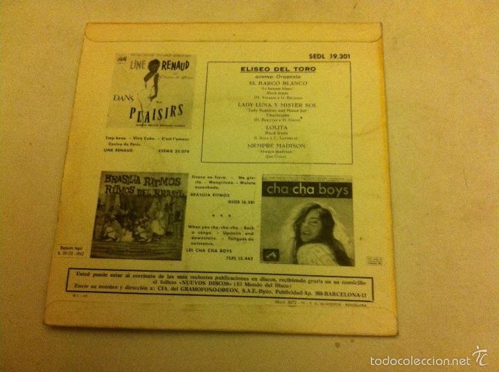 Discos de vinilo: eliseo del toro - el barco blanco (1962) - Foto 2