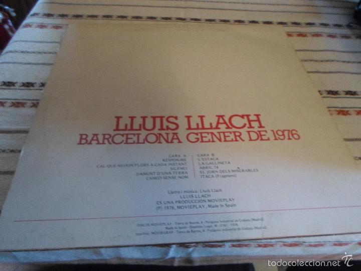 Discos de vinilo: LLUIS LLACH BARCELONA GENER DE 1976 - Foto 3