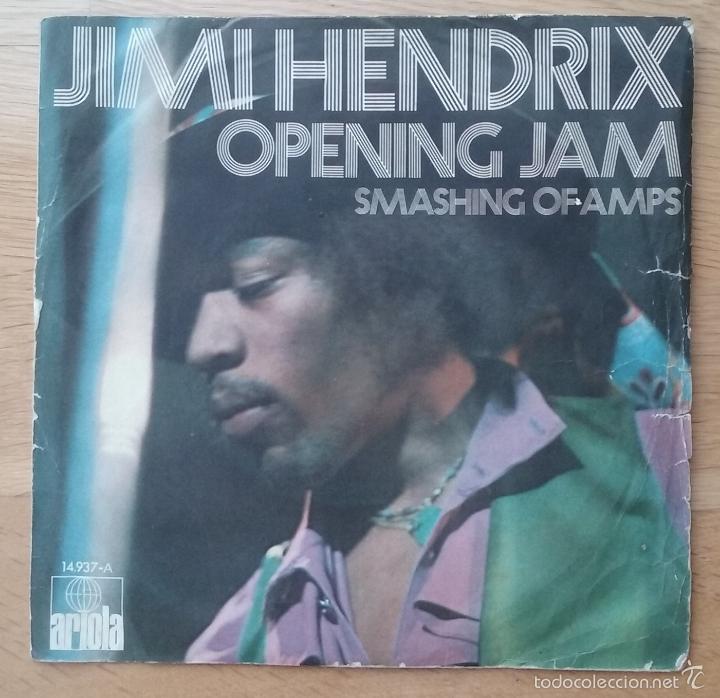Discos de vinilo: JIMI HENDRIX RARO SINGLE OPENING JAM 1971 - Foto 4