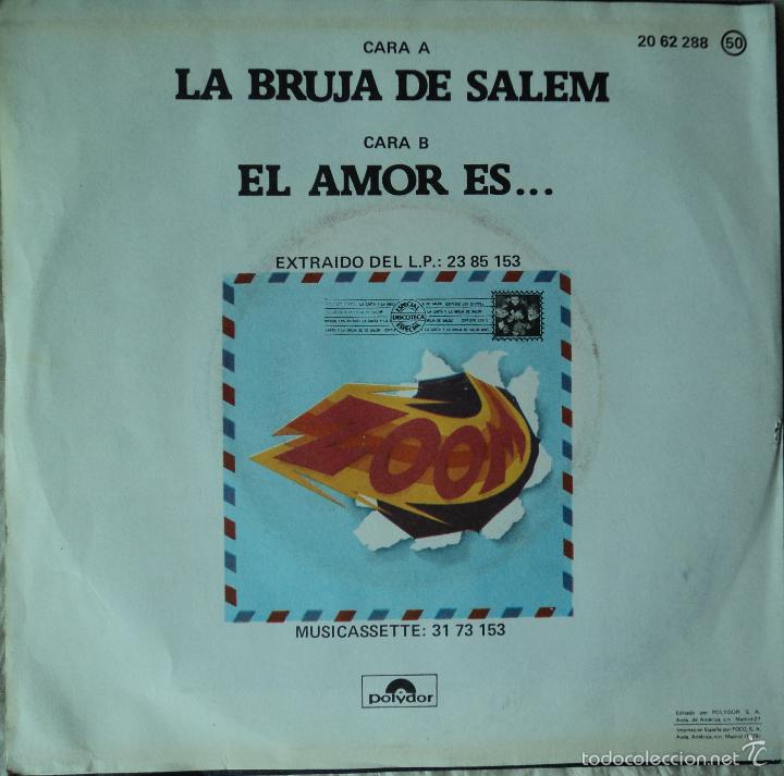 Discos de vinilo: Zoom - La Bruja de Salem - Edici&oacute;n de 1978 de Espa&ntilde;a - Foto 2
