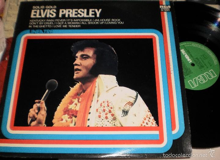 Discos de vinilo: elvis presley lp solid gold italia 1975 - Foto 1