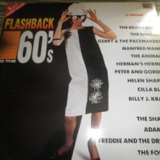 Discos de vinilo: FLASHBACK TO THE 60´S DOBLE LP - EDICION INGLESA - MFP / EMI RECORDS 1987 - MONO / STEREO -. Lote 55821169