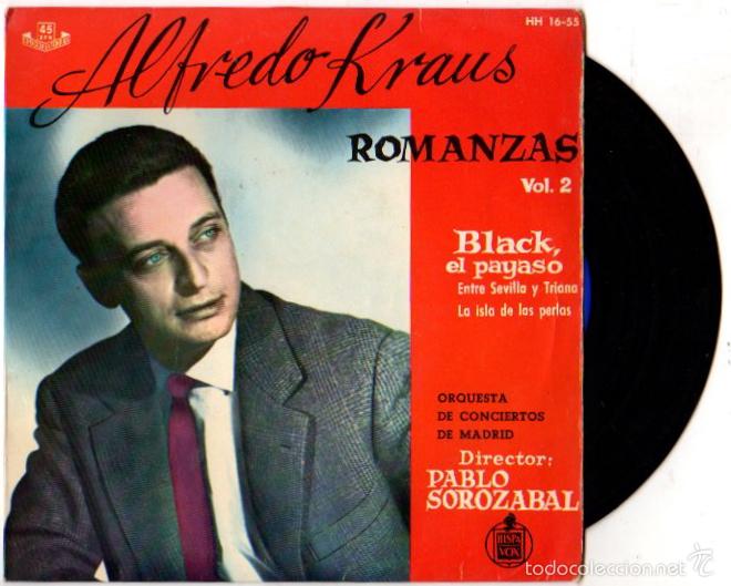Discos de vinilo: SINGLE ALFREDO KRAUS. ROMANZAS. VOL. 2. HISPAVOX - Foto 1