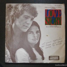 Discos de vinilo: DISCO VINILO - SINGLE - BANDA SONORA ORIGINAL DE LA PELICULA LOVE STORY - PARAMOUNT - 1971. Lote 55903601