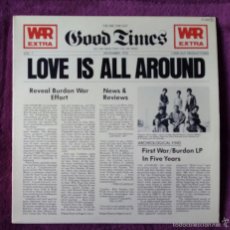 Discos de vinilo: WAR FEATURING ERIC BURDON, LOVE IS ALL AROUND (ZAFIRO) LP ESPAÑA. Lote 55911495