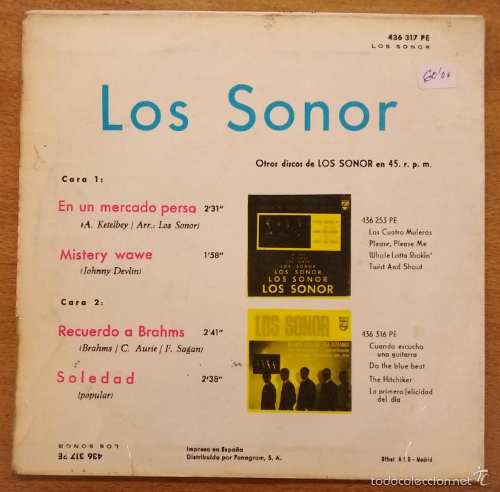 Discos de vinilo: LOS SONOR -EN UN MERCADO PERSA - Foto 2