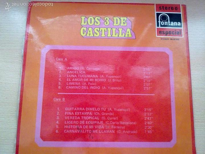 Discos de vinilo: LOS 3 DE CASTILLA - A&Ntilde;O 1970 - Foto 2