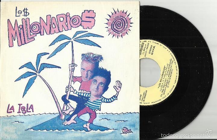 Discos de vinilo: LOS MILLONARIOS single promocional LA ISLA. 1990 - Foto 1