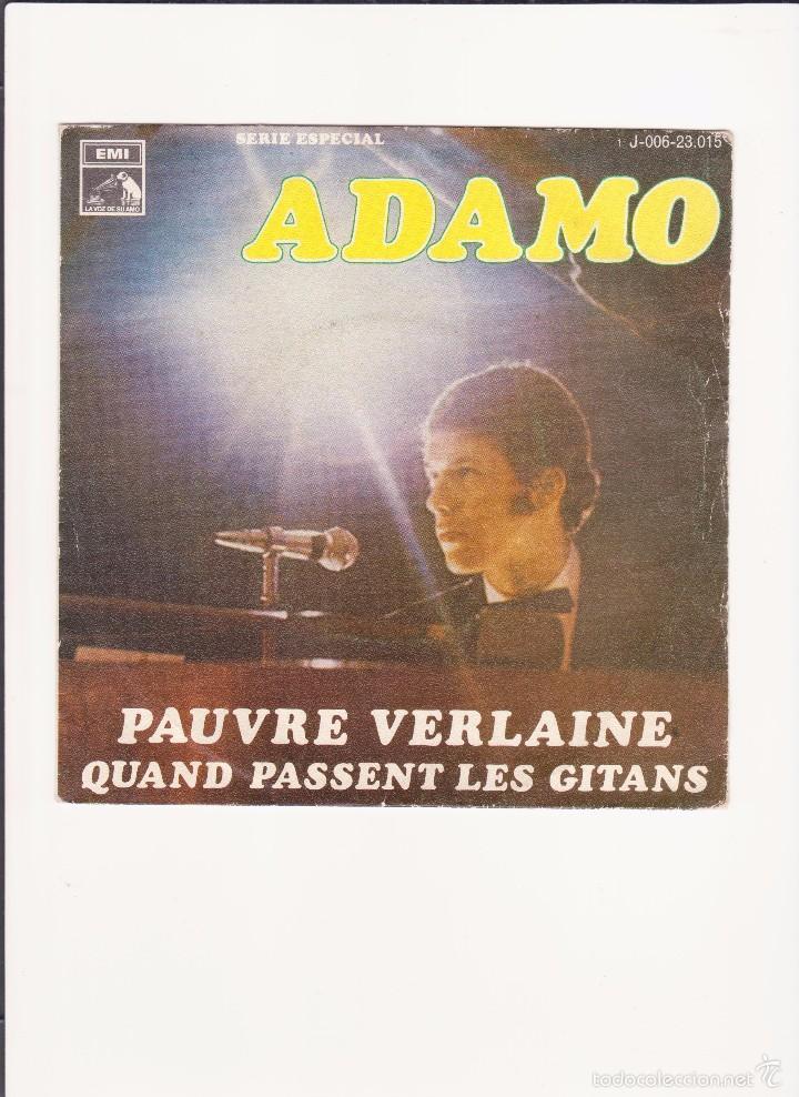 Discos de vinilo: Single vinilo ADAMO - Foto 1