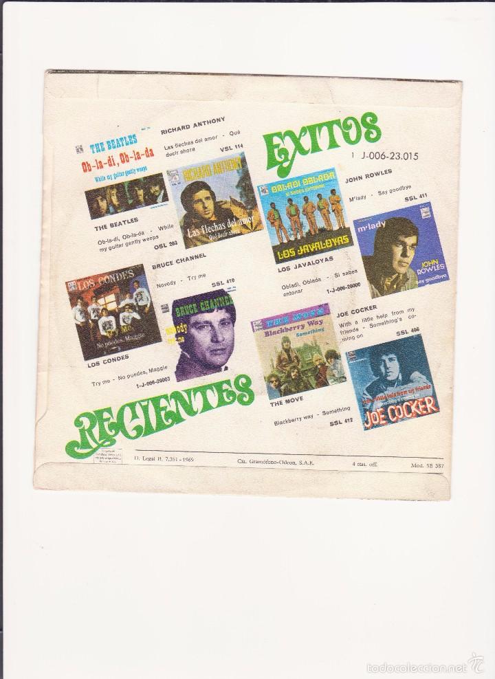 Discos de vinilo: Single vinilo ADAMO - Foto 2
