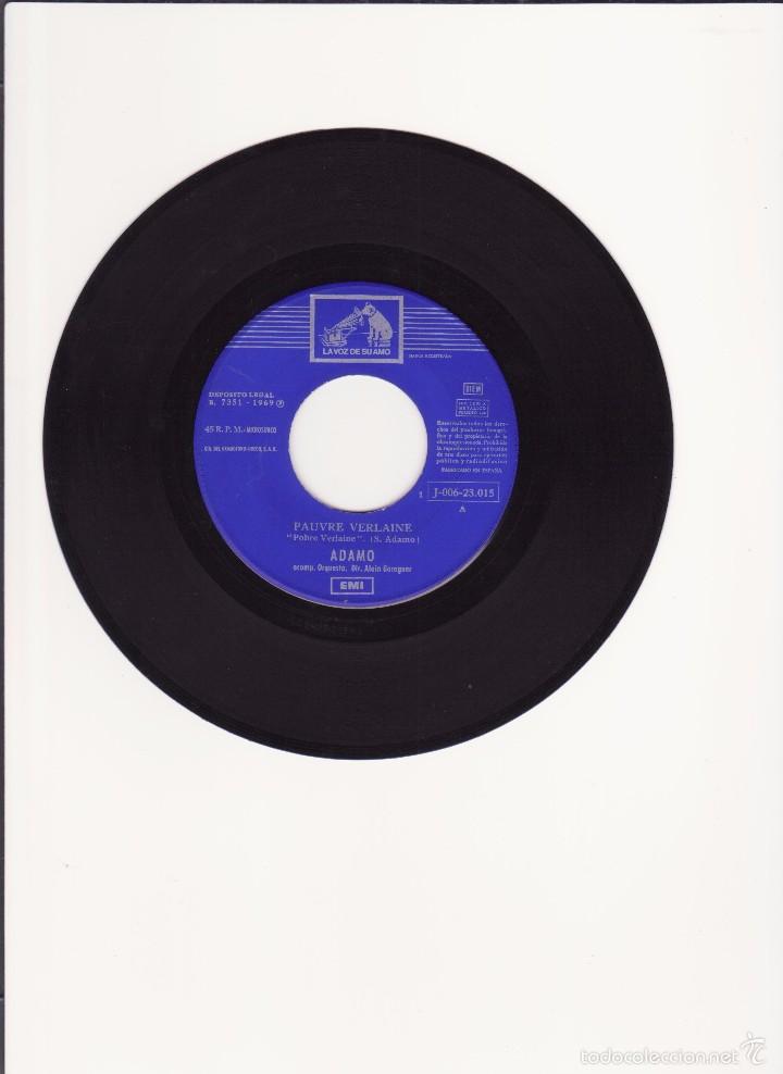 Discos de vinilo: Single vinilo ADAMO - Foto 4