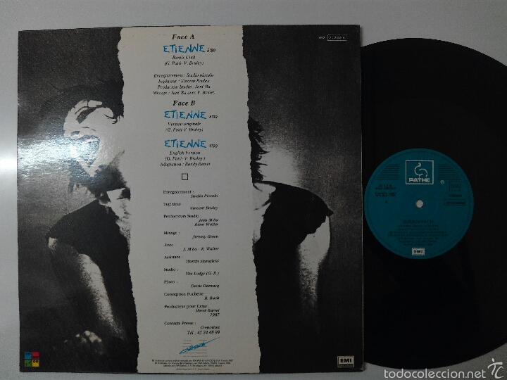 Discos de vinilo: Guesch Patti, Etienne 1987 - Foto 2