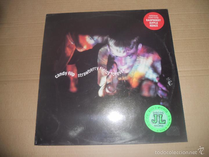 Discos de vinilo: CANDY FLIP (MX) STRAWBERRY FIELDS FOREVER +3 TRACKS A&Ntilde;O 1990 - Foto 1