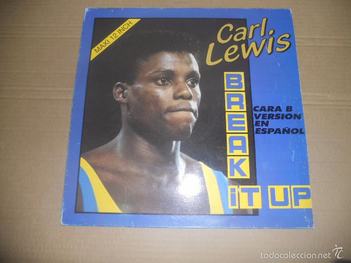 Discos de vinilo: CARL LEWIS (MX) BREAK IT UP + VERSION EN ESPA&Ntilde;OL A&Ntilde;O 1987 - Foto 1