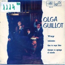 Discos de vinilo: OLGA GUILLOT / VOY / INDECISION + 2 (EP PROMO 1967)