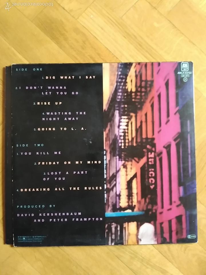 Discos de vinilo: PETER FRAMPTON BREAKING ALL THE RULES (INSERTO) - Foto 4