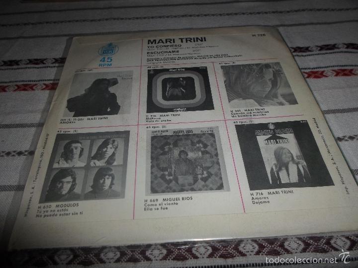 Discos de vinilo: MARI TRINI YO CONFIESO ESCU0CHAME - Foto 2