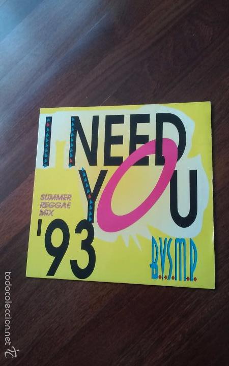 Discos de vinilo: Bvsmp-i need you.summer reggae mix 93.maxi - Foto 1