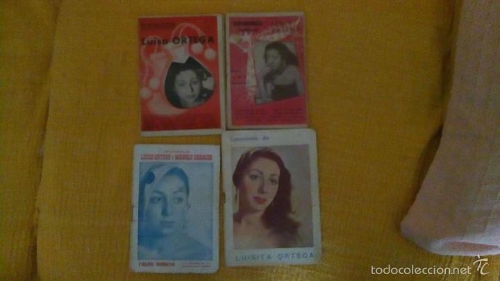 Discos de vinilo: Libretos de canciones de Luisa Ortega - Foto 1