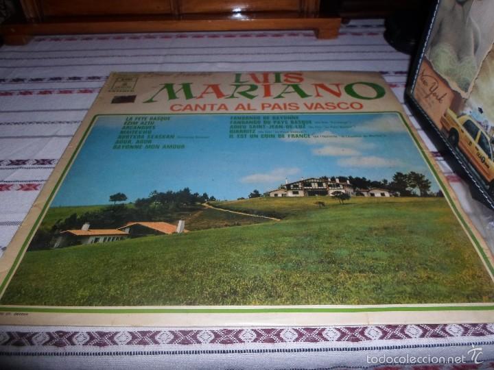 Discos de vinilo: LUIS MARIANO CANTA AL PAIS VASCO - Foto 1