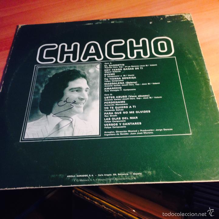 Discos de vinilo: CHACHO (EL GARROTIN) LP ESPA&Ntilde;A 1976 (B-10) - Foto 4