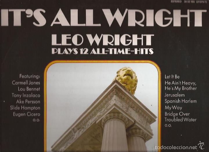 Discos de vinilo: LP-LEO WRIGHT IT&acute;S ALL WRIGHT BASF 30 53 185 SPAIN 1974 JAZZ - Foto 1