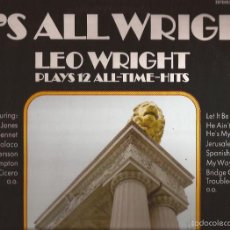 Discos de vinilo: LP-LEO WRIGHT IT´S ALL WRIGHT BASF 30 53 185 SPAIN 1974 JAZZ