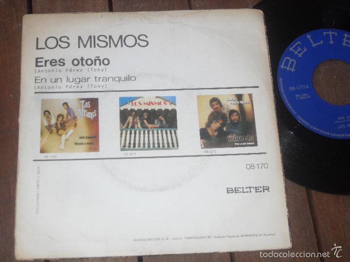 Discos de vinilo: LOS MISMOS single Eres Oto&ntilde;o Made in Spain 1972 - Foto 2
