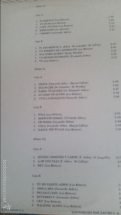 Discos de vinilo: LOS BRINCOS - PUZZLE 3 LP 1978 - Foto 2