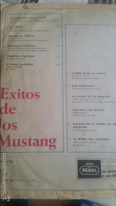 Discos de vinilo: LOS MUSTANG Y SUS EXITOS - 1968 - Foto 2