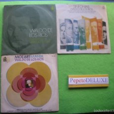 Disques de vinyle: WALDO DE LOS RIOS (3 SG ) MOZARTMANIA/SINFONIAS/EVRY.. SINGLES SPAIN 1970 PDELUXE. Lote 56219084