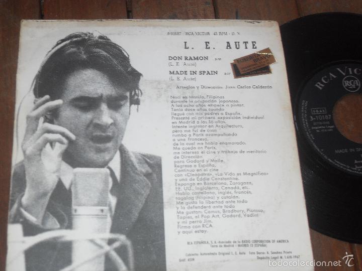 Discos de vinilo: L.E AUTE single Don Ramon Made in Spain 1967 - Foto 2