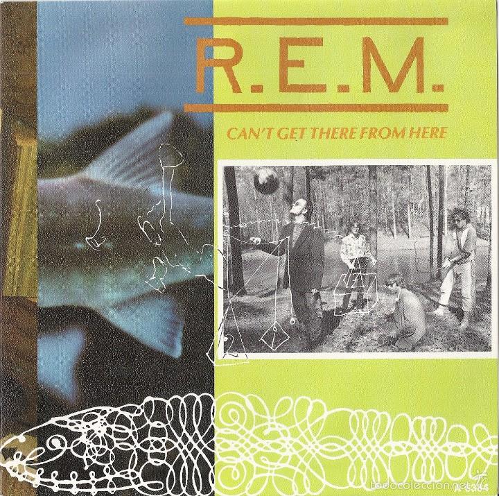 Discos de vinilo: R.E.M. - SINGLE ESPA&Ntilde;A - CAN&acute;T GET THERE FROM HERE / BANDWAGON - Foto 1