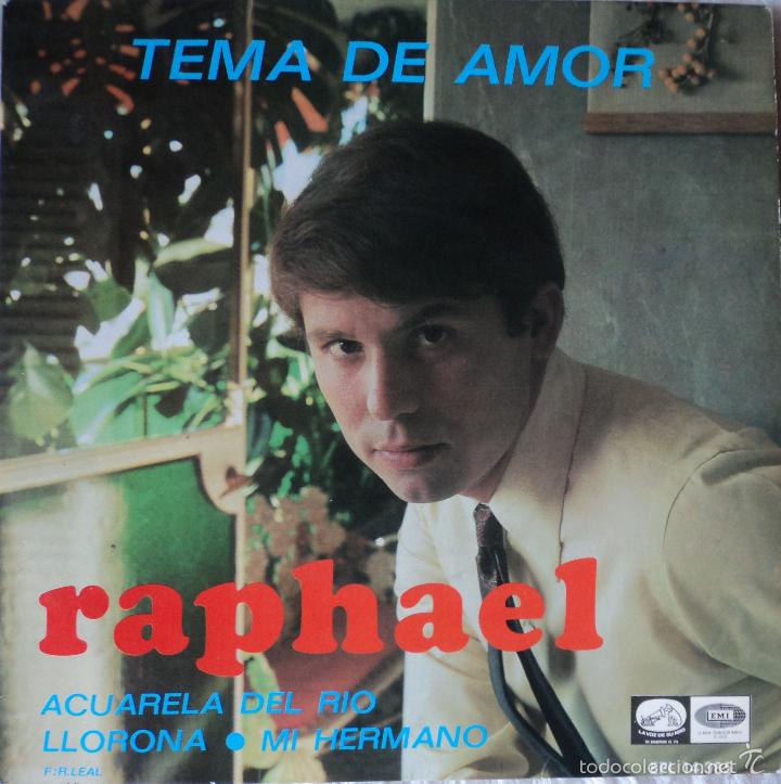Discos de vinilo: Raphael - Tema de amor - Edici&oacute;n de 1967 de Espa&ntilde;a - Foto 1