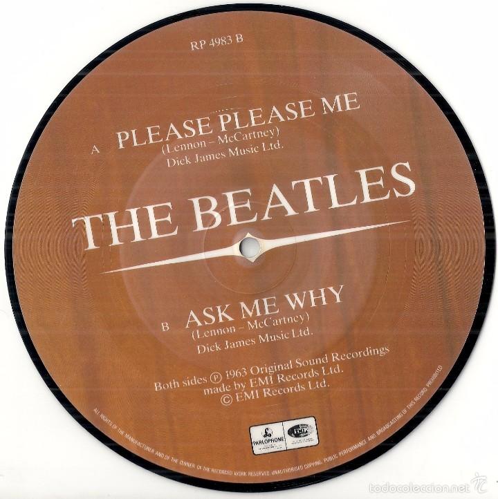Discos de vinilo: BEATLES, THE: PLEASE PLEASE ME / ASK ME WHY - Foto 2