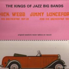 Discos de vinilo: LP-CHICK WEBB JIMMY LUNCEFORD KINGS OF JAZZ BIG BANDS FESTIVAL 146 SPAIN 1977 DOBLE LP 